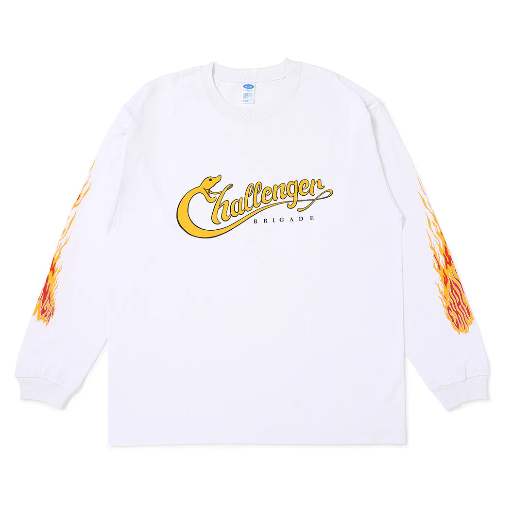 L/S SNAKING LOGO TEE | CHALLENGER | THE GROUND depot. – THE GROUND
