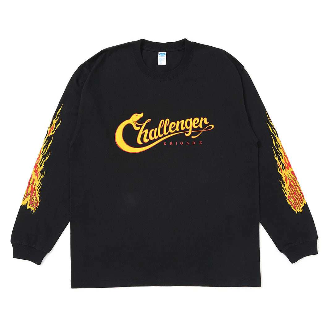 Ｍ　CHALLENGER　L/S SNAKING LOGO TEE L/S SNAKING LOGO TEE | CHALLENGER | THE GROUND depot. – THE GROUND