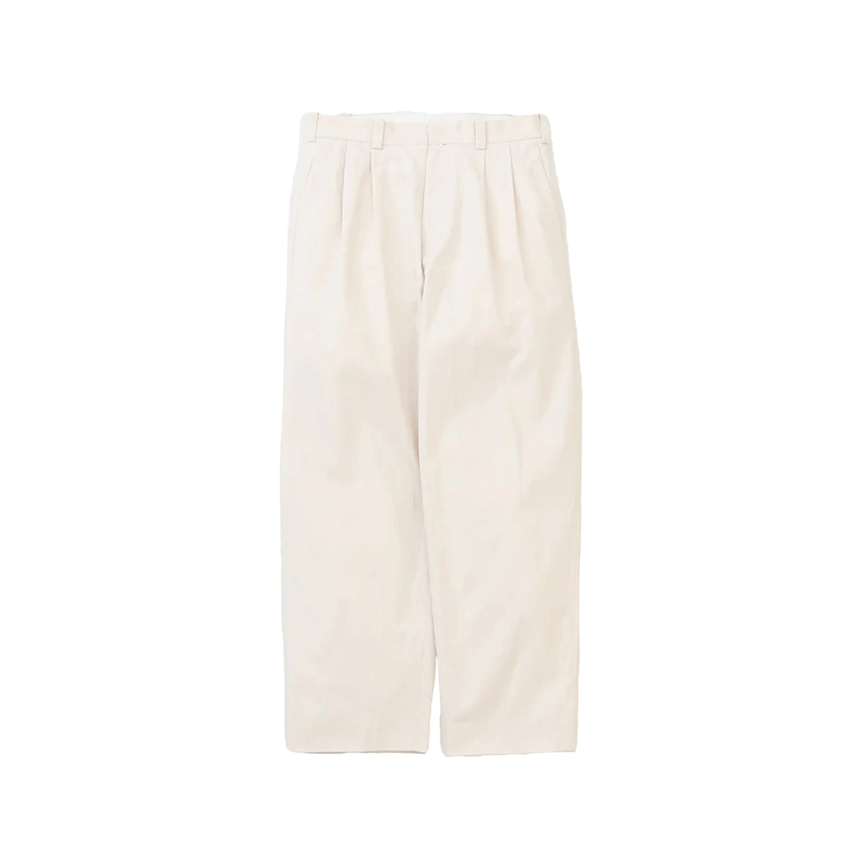 M チノパンツ ツータックストレート Chino Trousers, Two-Tuck