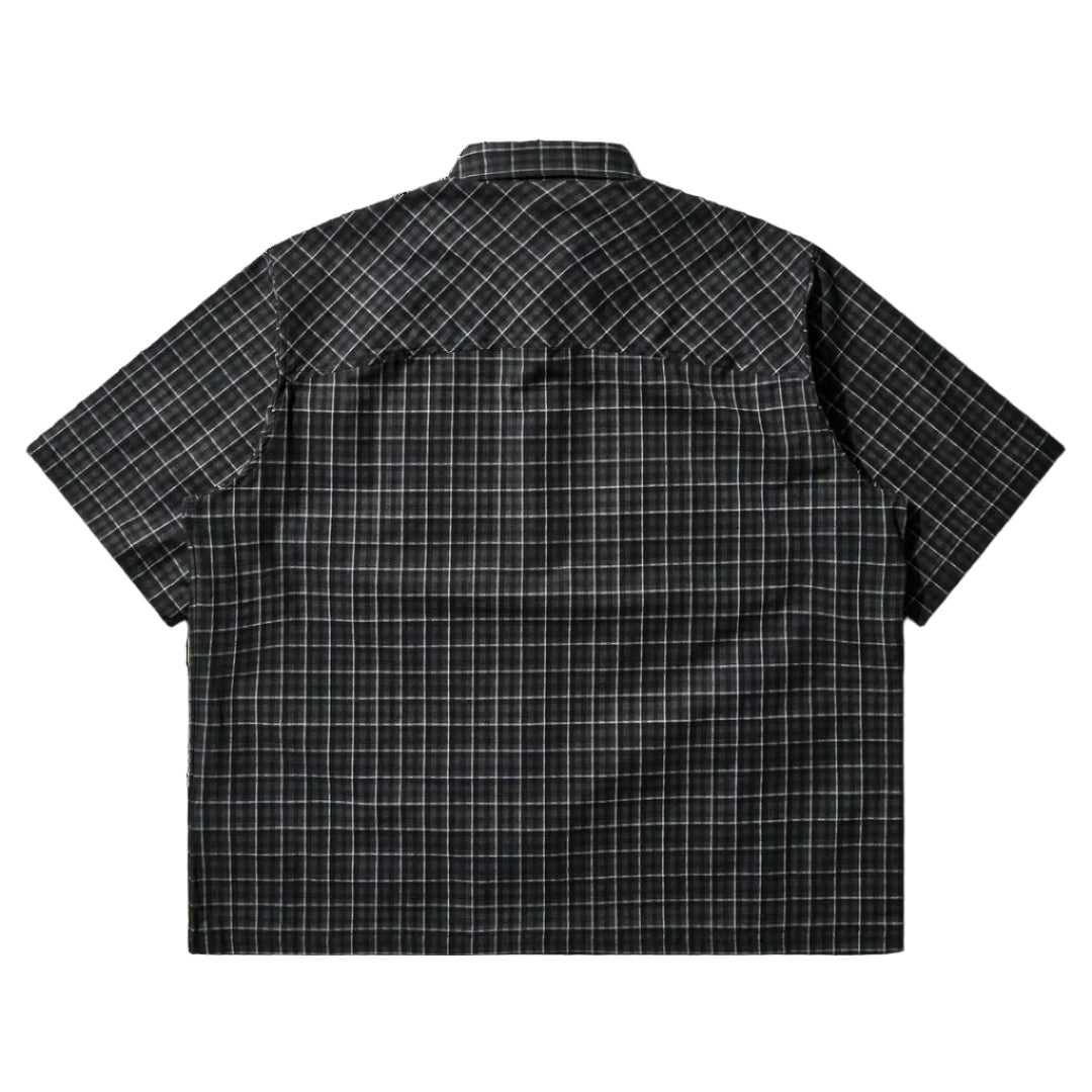 Aair Floweave Printed Check Short Sleeve Shirt | ROA | THE GROUND