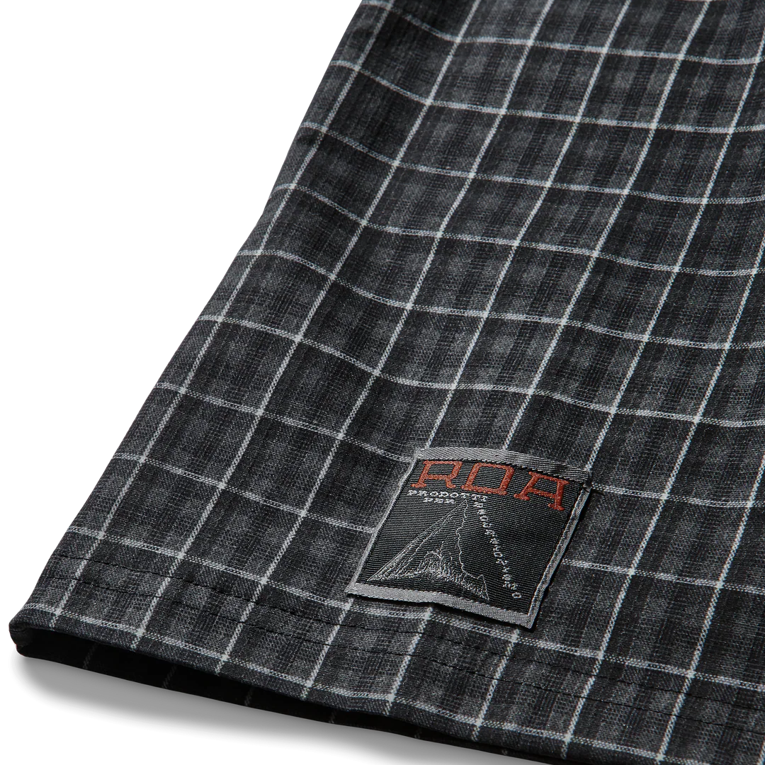 Aair Floweave Printed Check Short Sleeve Shirt | ROA | THE GROUND