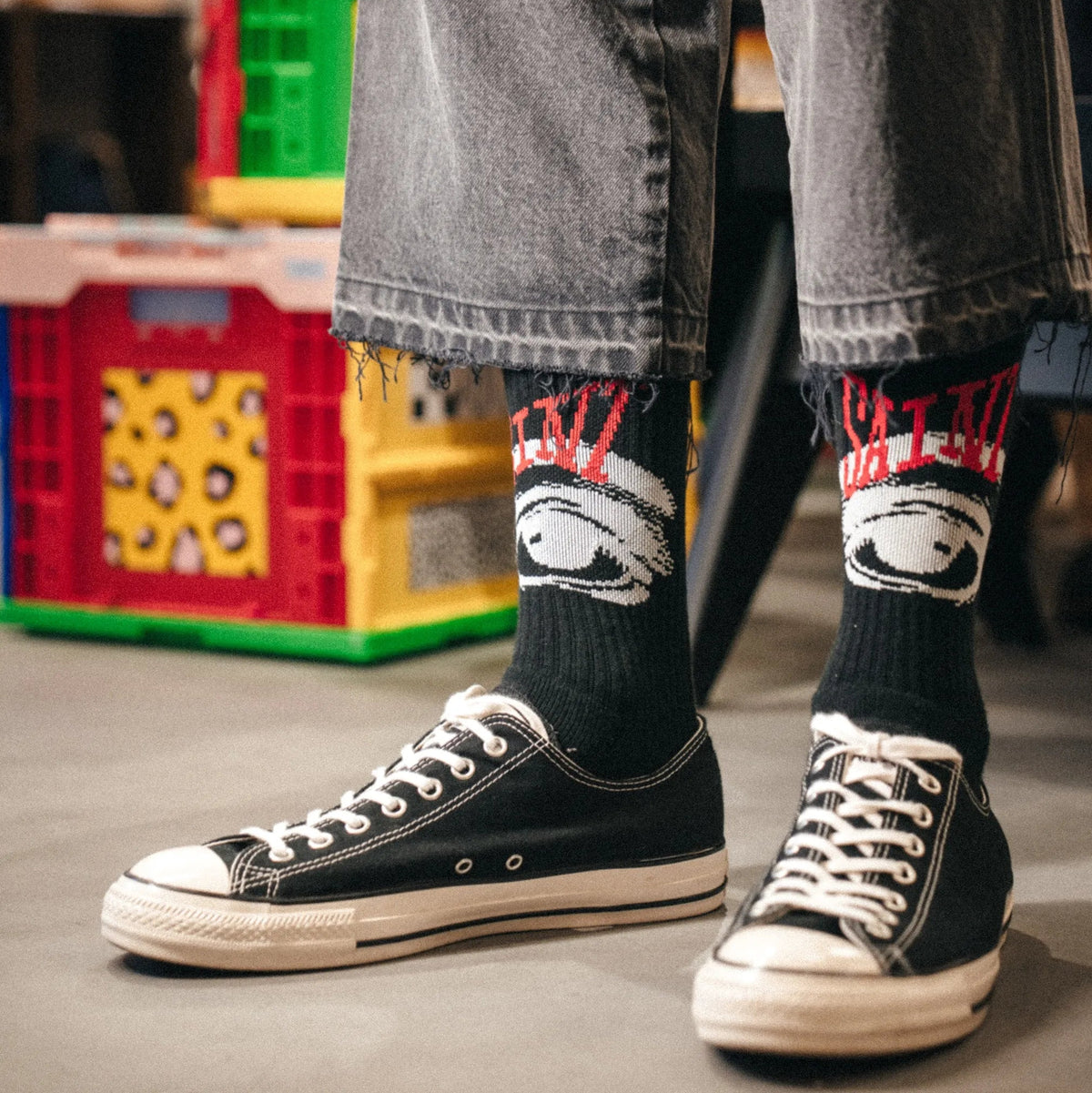 SM-MK1-0000-106/SOCKS/EYE/BLACK | SAINT Mxxxxxx | THE GROUND depot