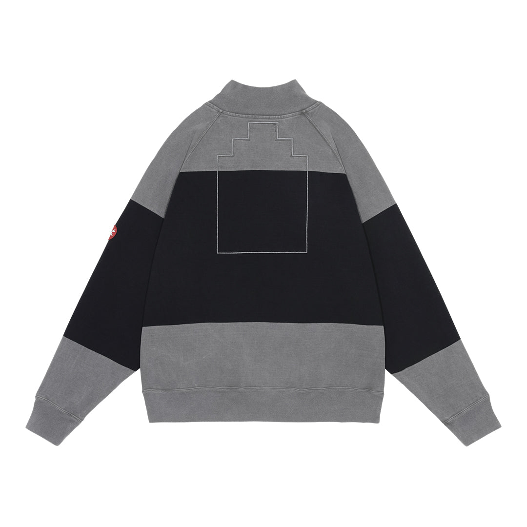 OVERDYE STRIPE HALF ZIP | C.E | THE GROUND depot. | THE GROUND OVERDYE STRIPE HALF ZIP | C.E | THE GROUND depot. | THE GROUND