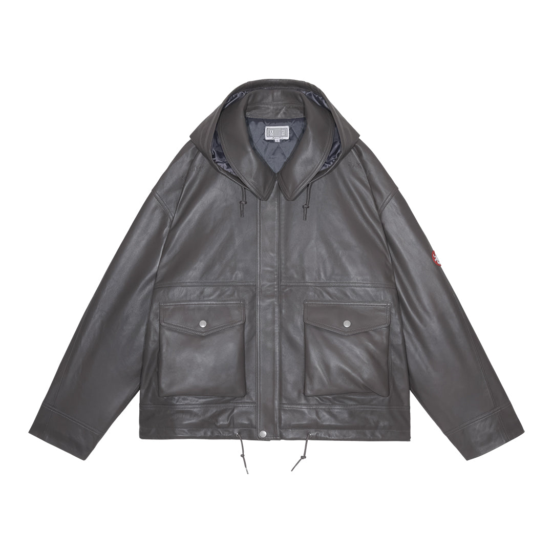 LEATHER ZIP JACKET | C.E | THE GROUND depot. | THE GROUND depot
