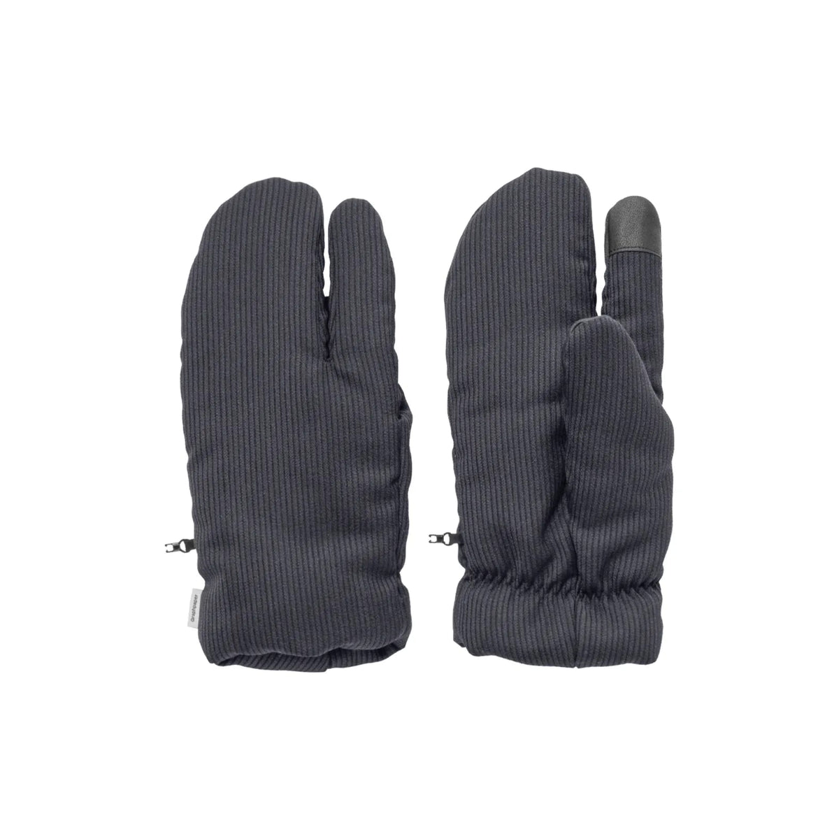 Melange Pique 3-Finger Gloves