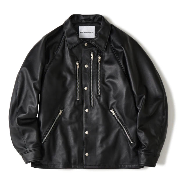 WM×SCHOTT LEATHER COACH JACKET | White Mountaineering | THE GROUND