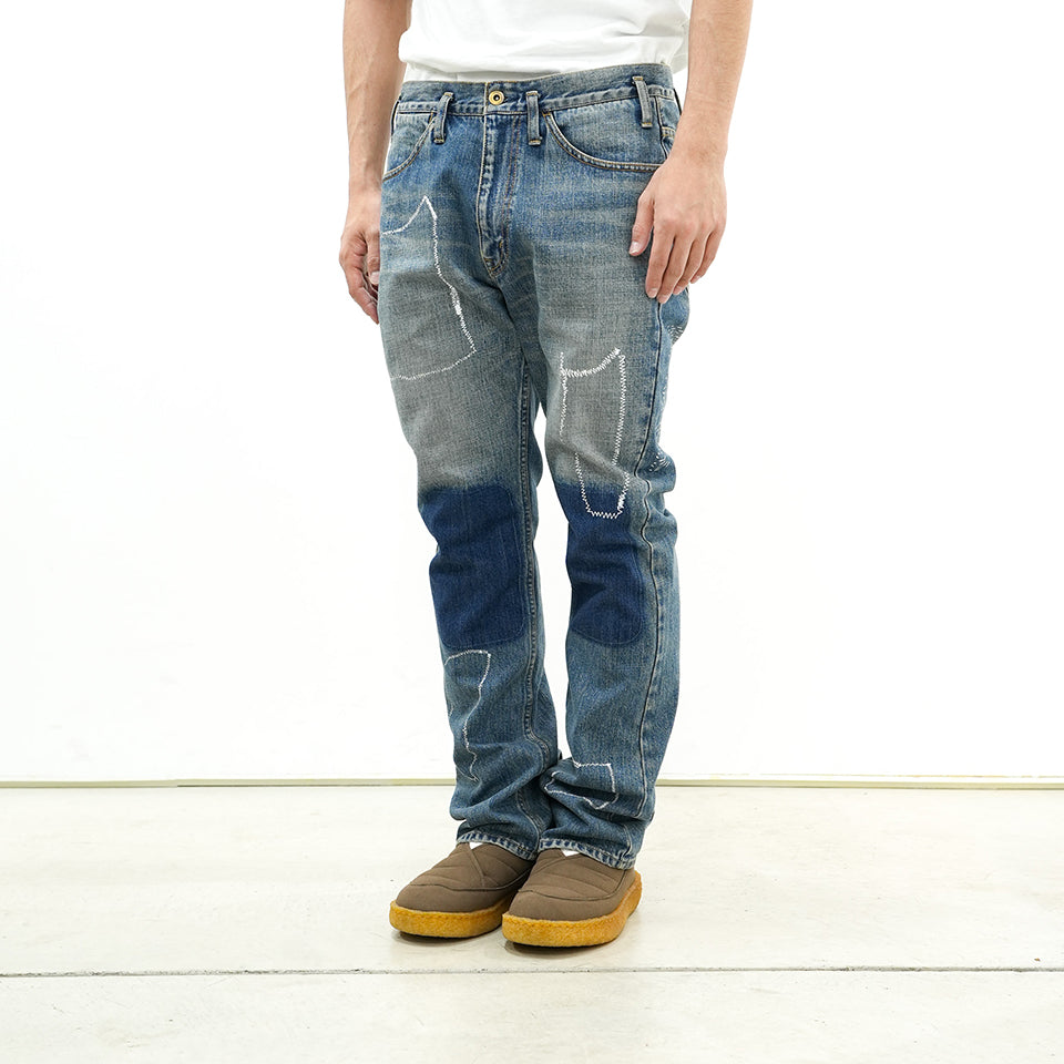 RESEARCHED 5P JEANS / 12.5 oz DENIM / SASHIKO | SandWaterr（サンドウォーター） | THE  GROUND depot. ONLINESTORE