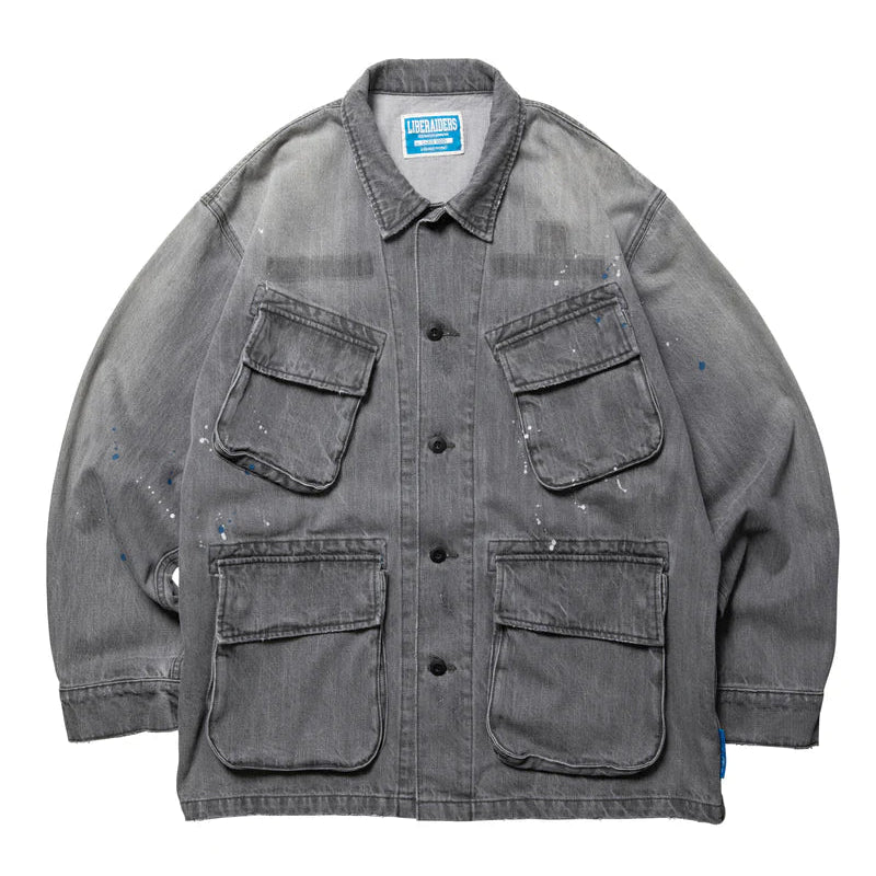 ジャケット・アウター Liberaiders DENIM COMBAT JACKET DENIM COMBAT JACKET | Liberaiders | THE GROUND depot. – THE GROUND