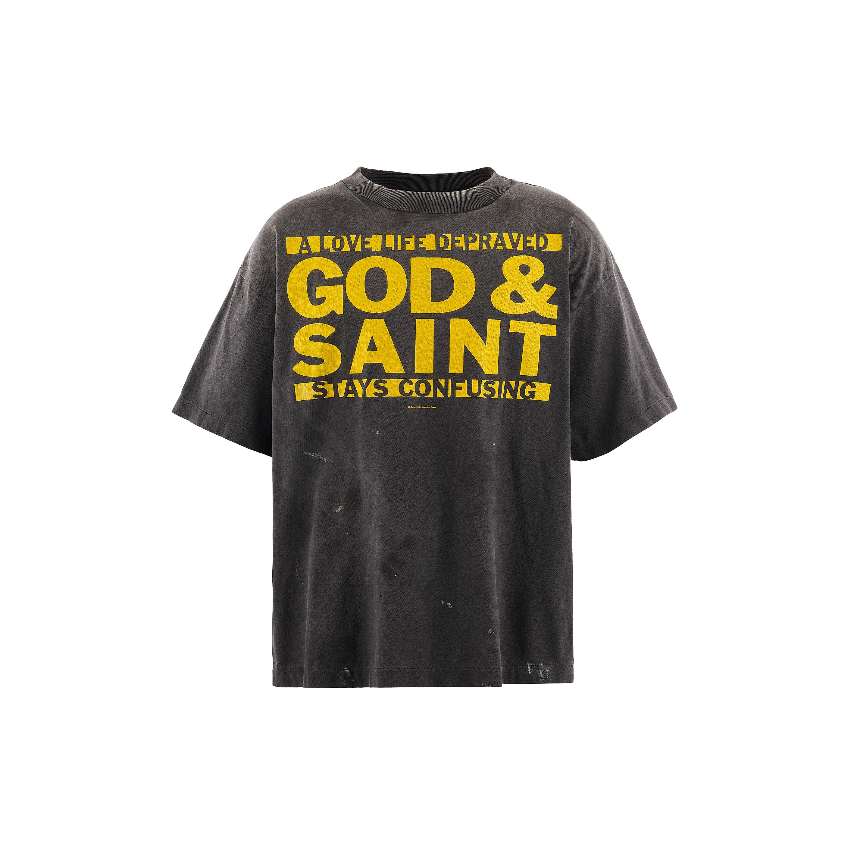 SM-MK8-0000-004/SS T-SHIRT/GOD SAINT/BLACK