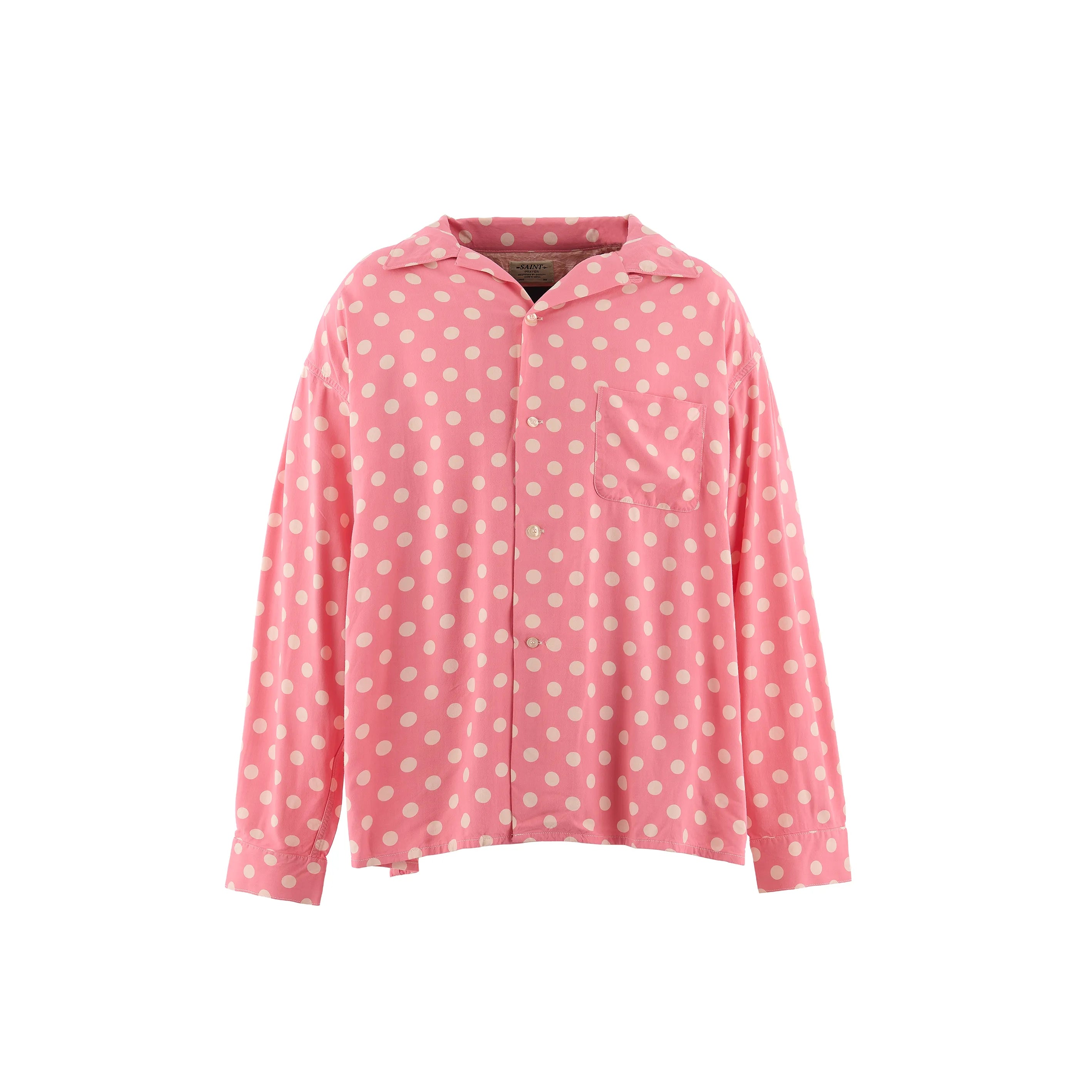 SM-MK8-0000-048/RAYON SHIRT/DOT/PINK