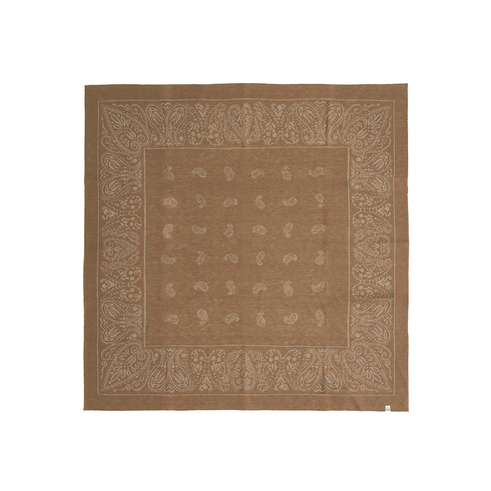 REVERSIBLE KNIT BANDANA STOLE