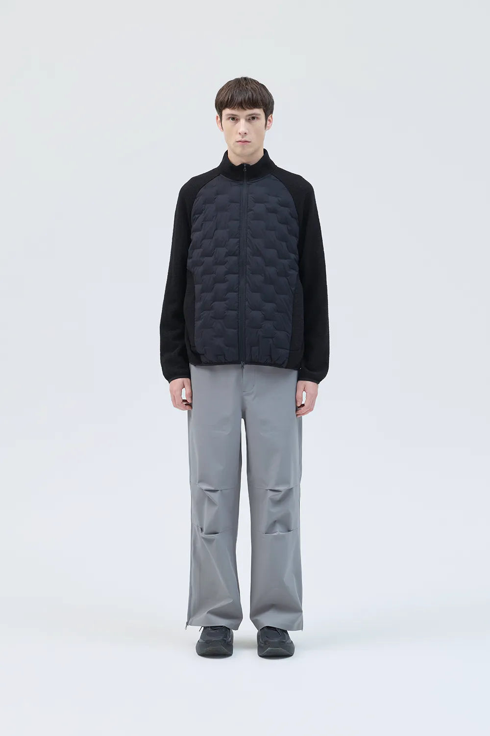 PATH HYBRID KNITTED PADDED JACKET [2COLORS]