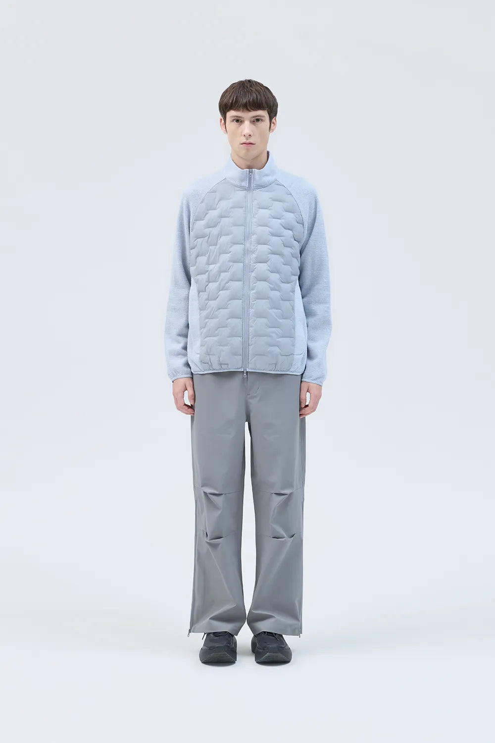 PATH HYBRID KNITTED PADDED JACKET [2COLORS]