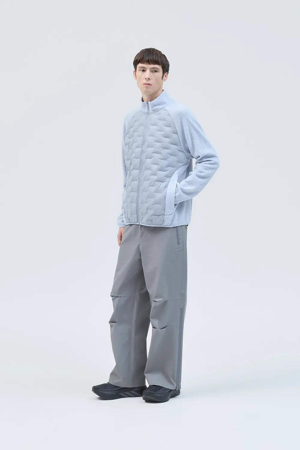 PATH HYBRID KNITTED PADDED JACKET [2COLORS]