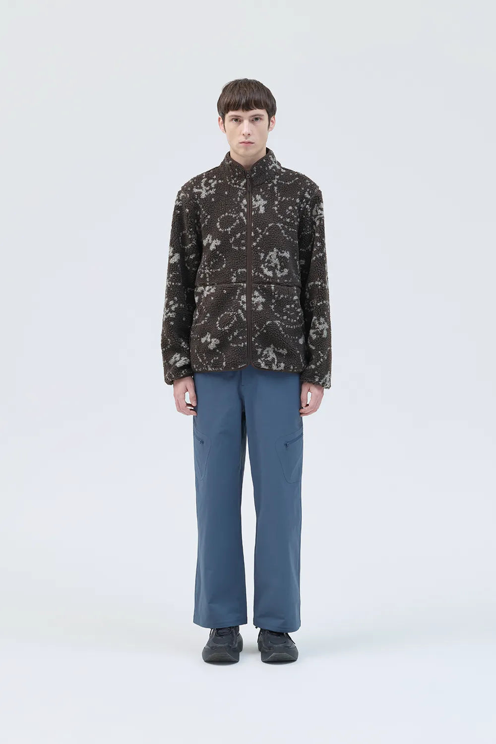 PRINT FLEECE JACKET [2COLORS]