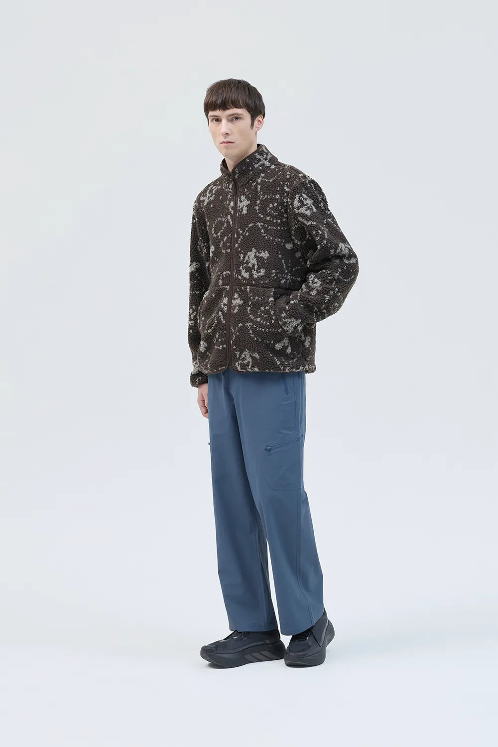 PRINT FLEECE JACKET [2COLORS]