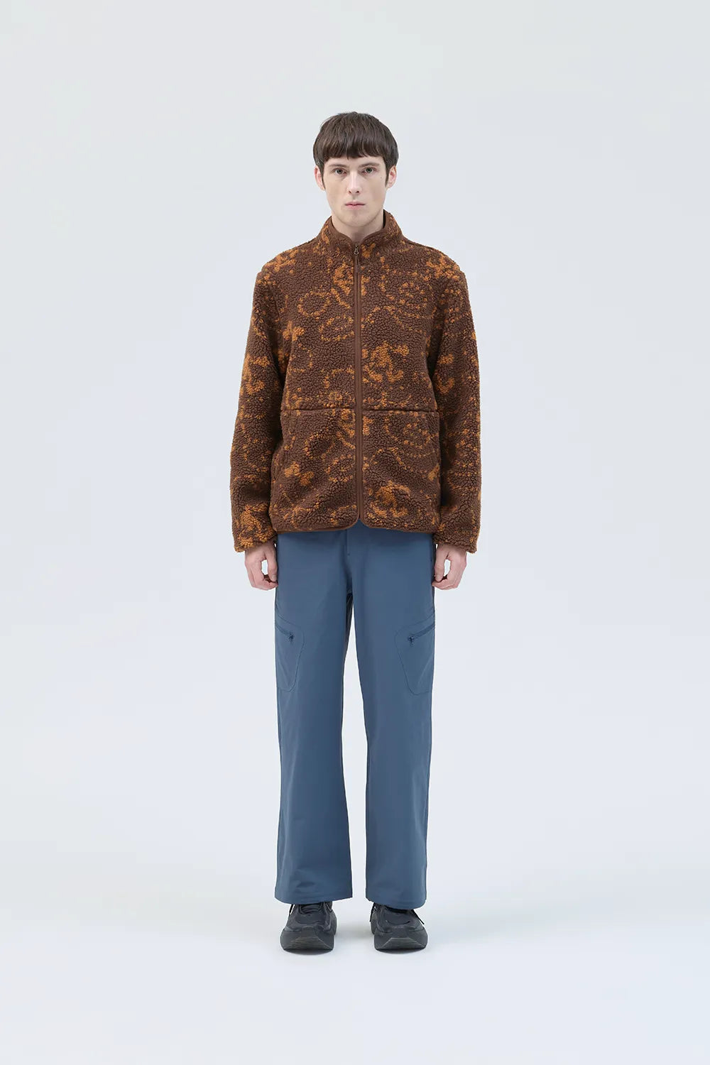 PRINT FLEECE JACKET [2COLORS]