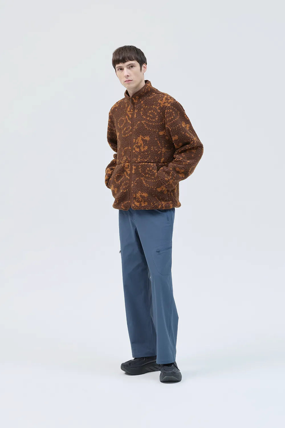 PRINT FLEECE JACKET [2COLORS]