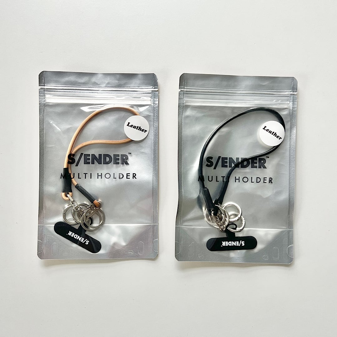 MULTIHOLDER/SHORT(LEATHER) [2 COLORS]
