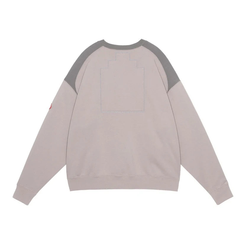 PANEL SHOULDER CREW NECK BEIGE