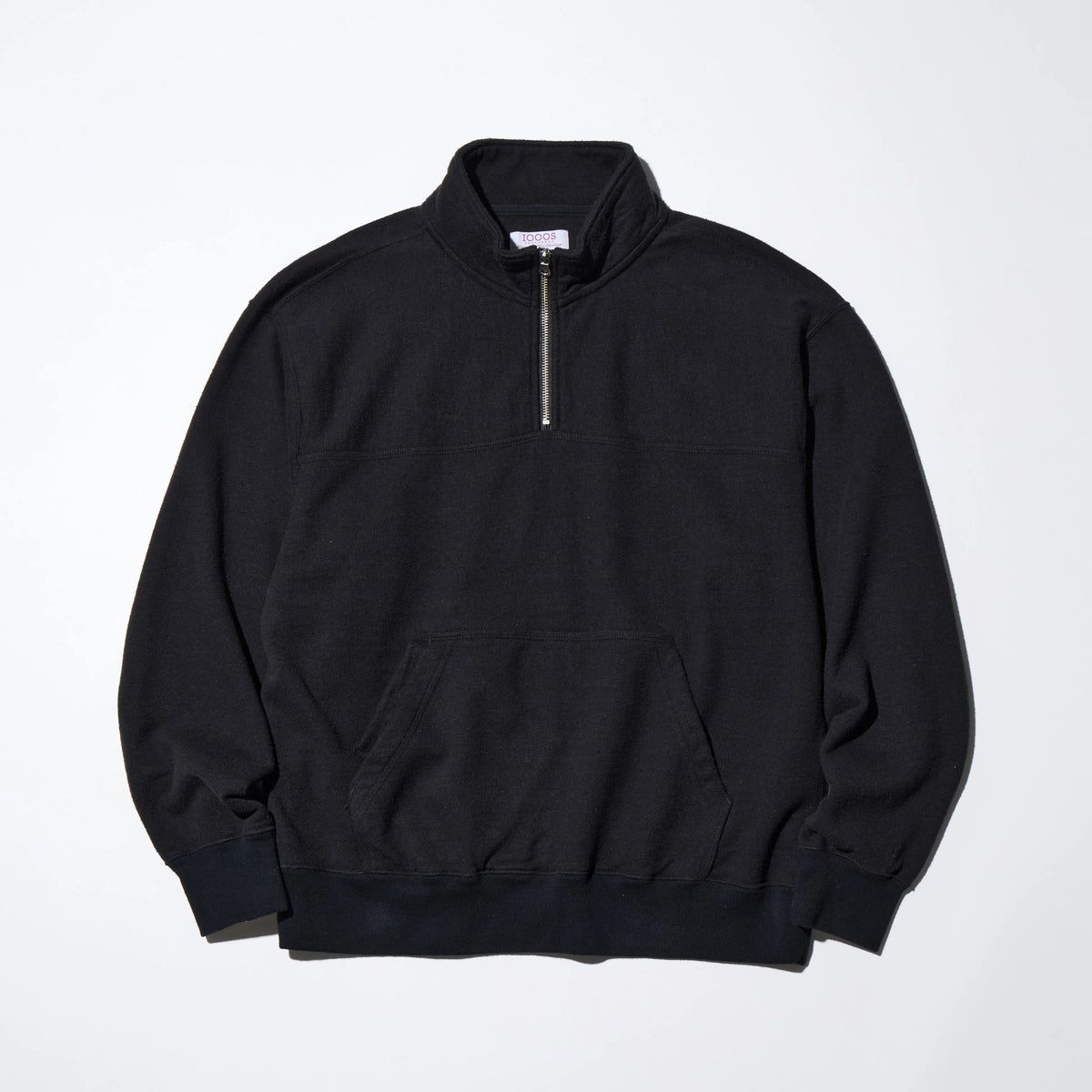 NEPPED HALF-ZIP PULLOVER