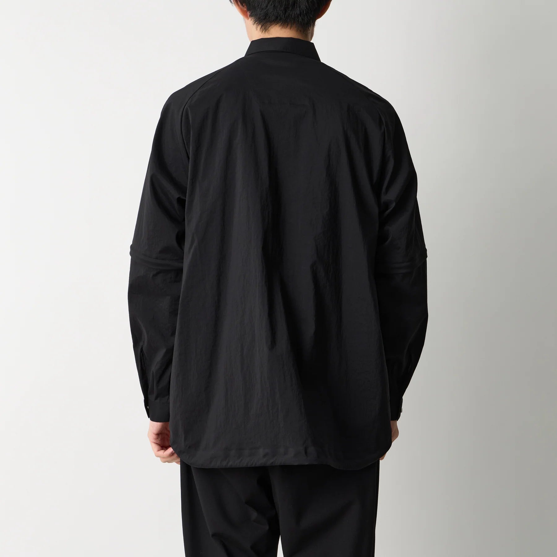 ZIP OFF LAYERED SHIRT