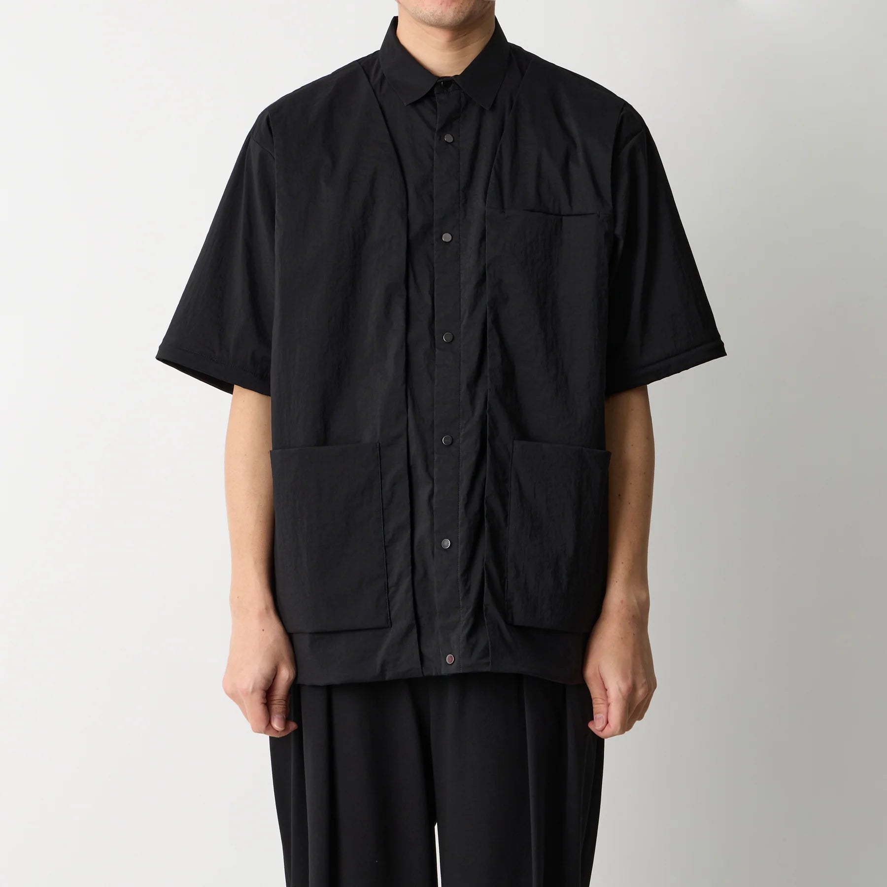 ZIP OFF LAYERED SHIRT