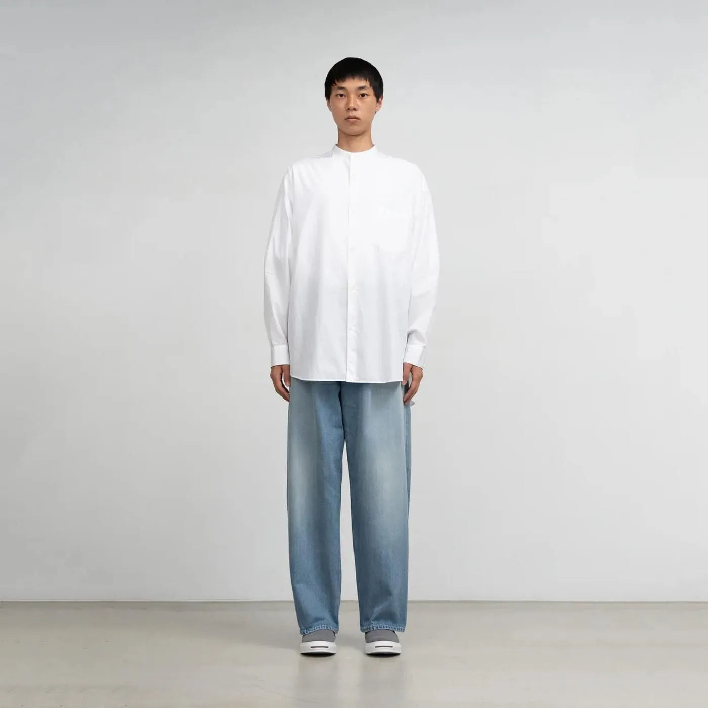 Selvage Denim Two Tuck Tapered Pants [GU263-40060LB]