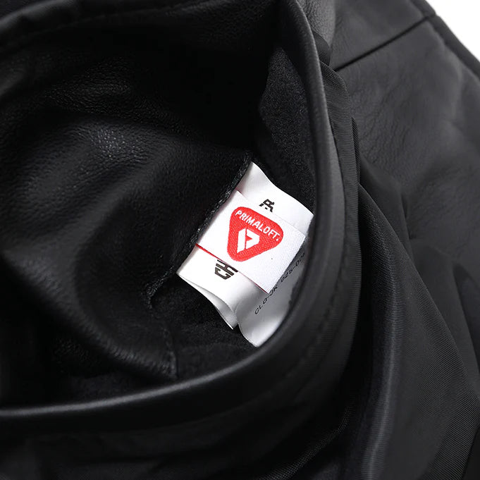 QUILTING LEATHER JACKET [2 COLORS]