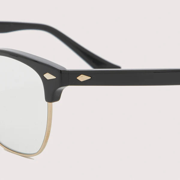 YUGEN #1 GLOSS BLACK & CHAMPAGNE GOLD × CLEAR to GREY（調光レンズ）