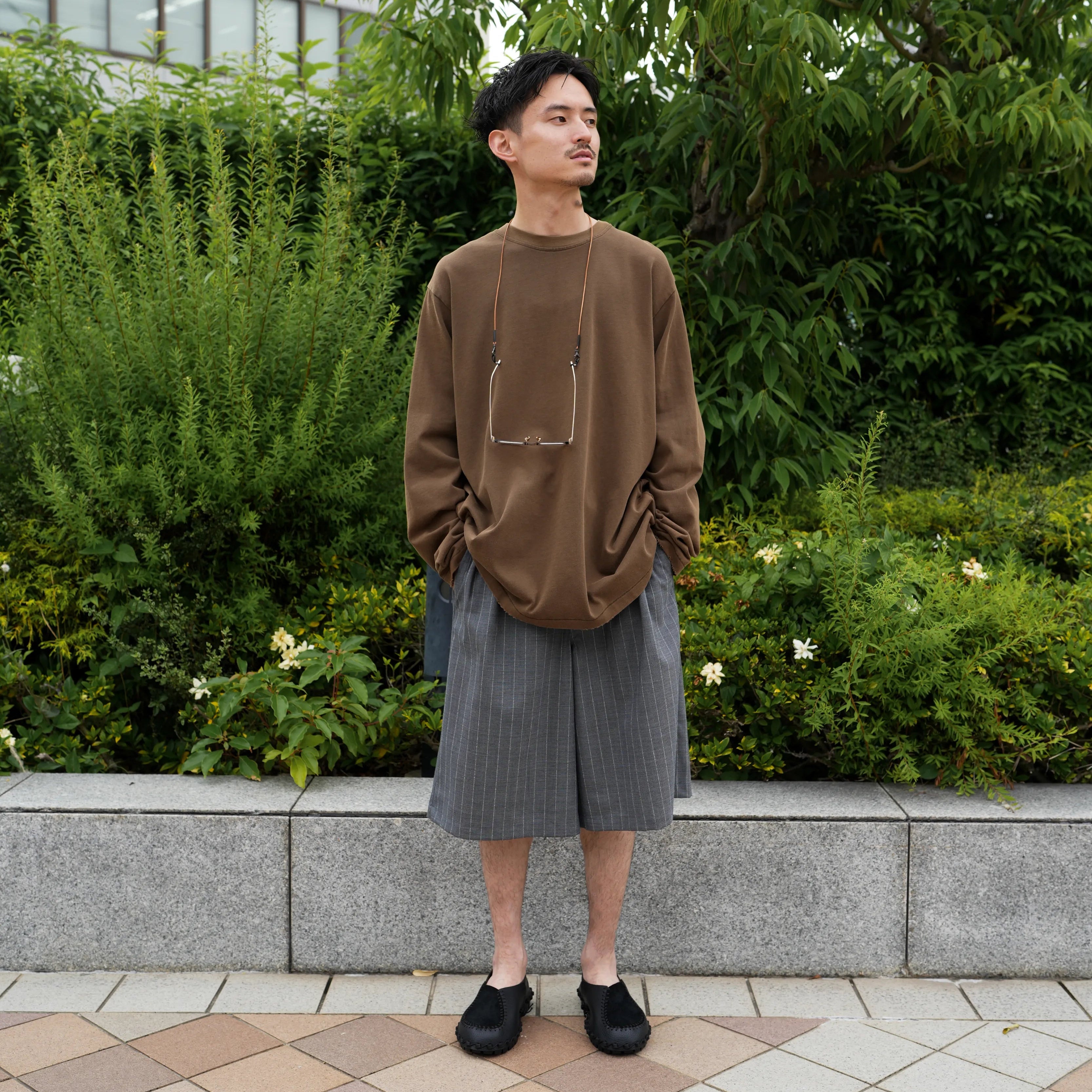 ORGANIZED BAGGY TEE LS / COTTON JERSEY [3 COLORS]