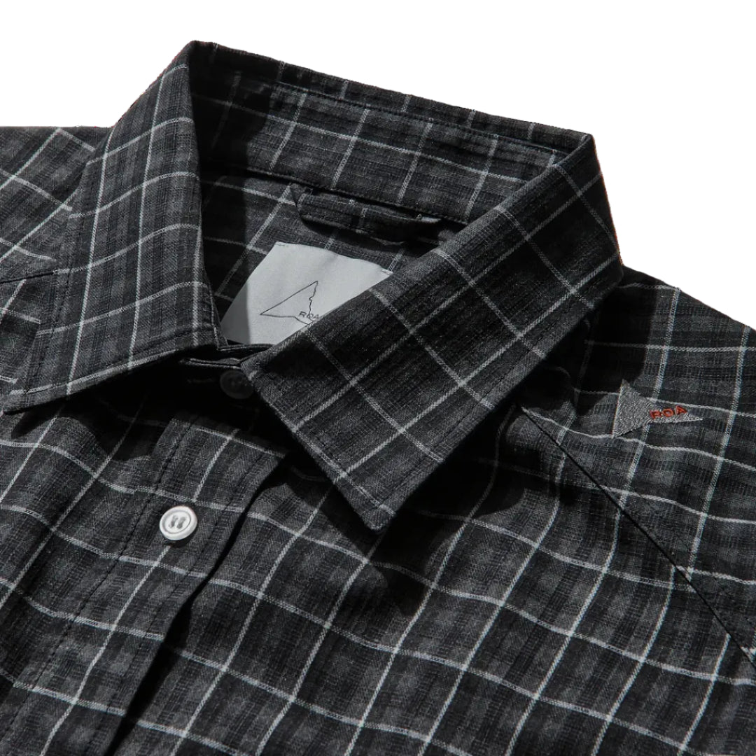 Aair Floweave Printed Check Short Sleeve Shirt