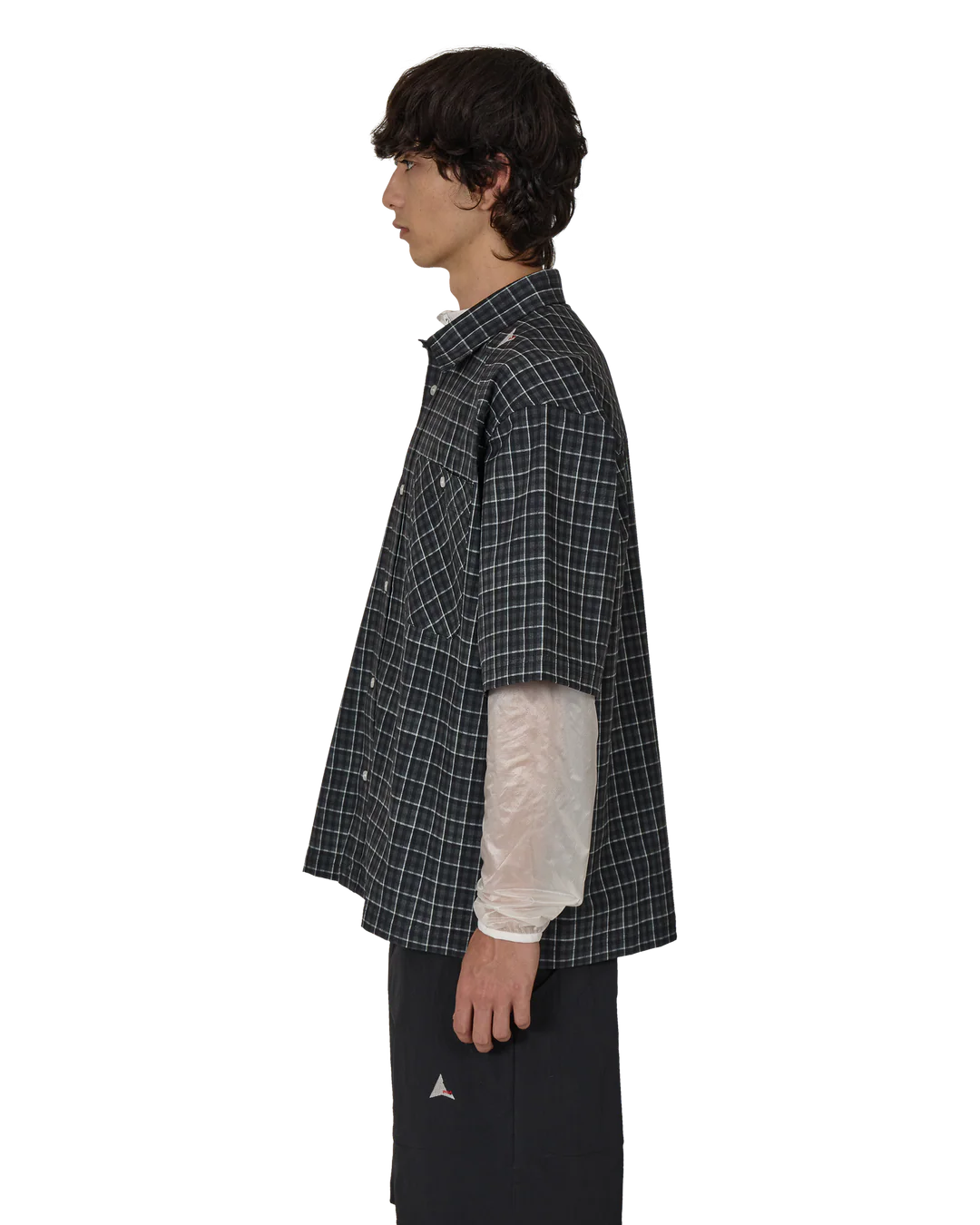 Aair Floweave Printed Check Short Sleeve Shirt
