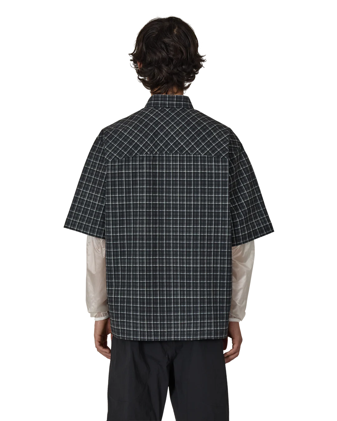 Aair Floweave Printed Check Short Sleeve Shirt