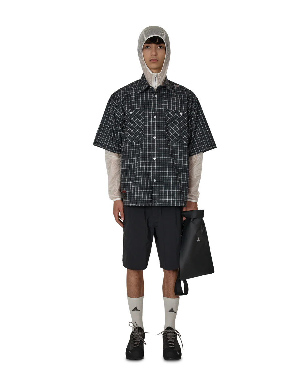 Aair Floweave Printed Check Short Sleeve Shirt