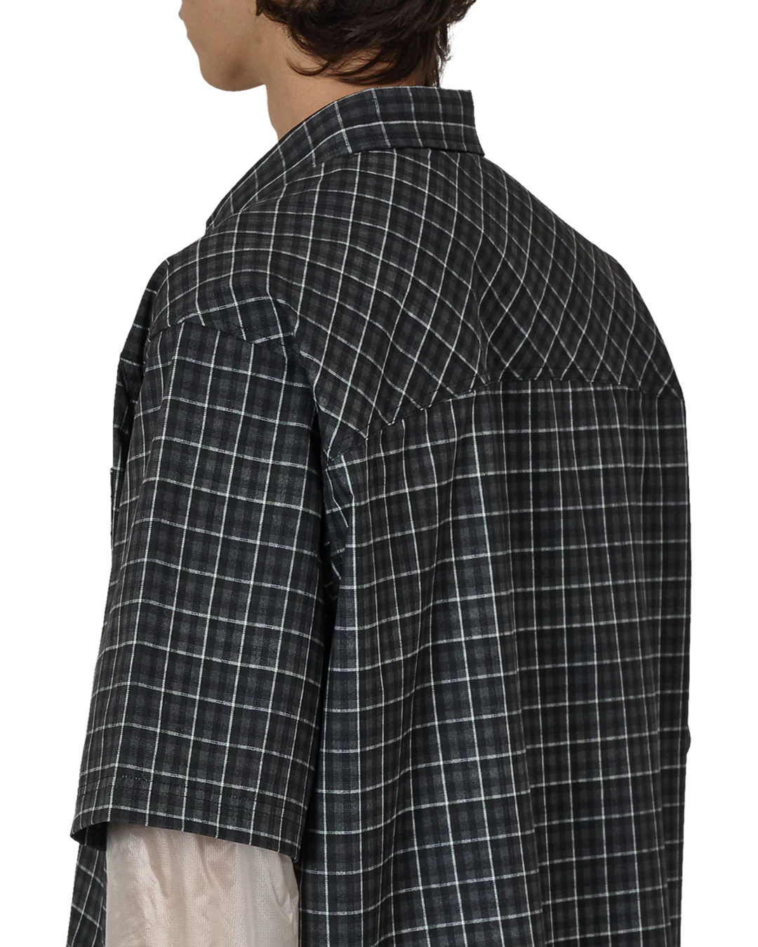 Aair Floweave Printed Check Short Sleeve Shirt