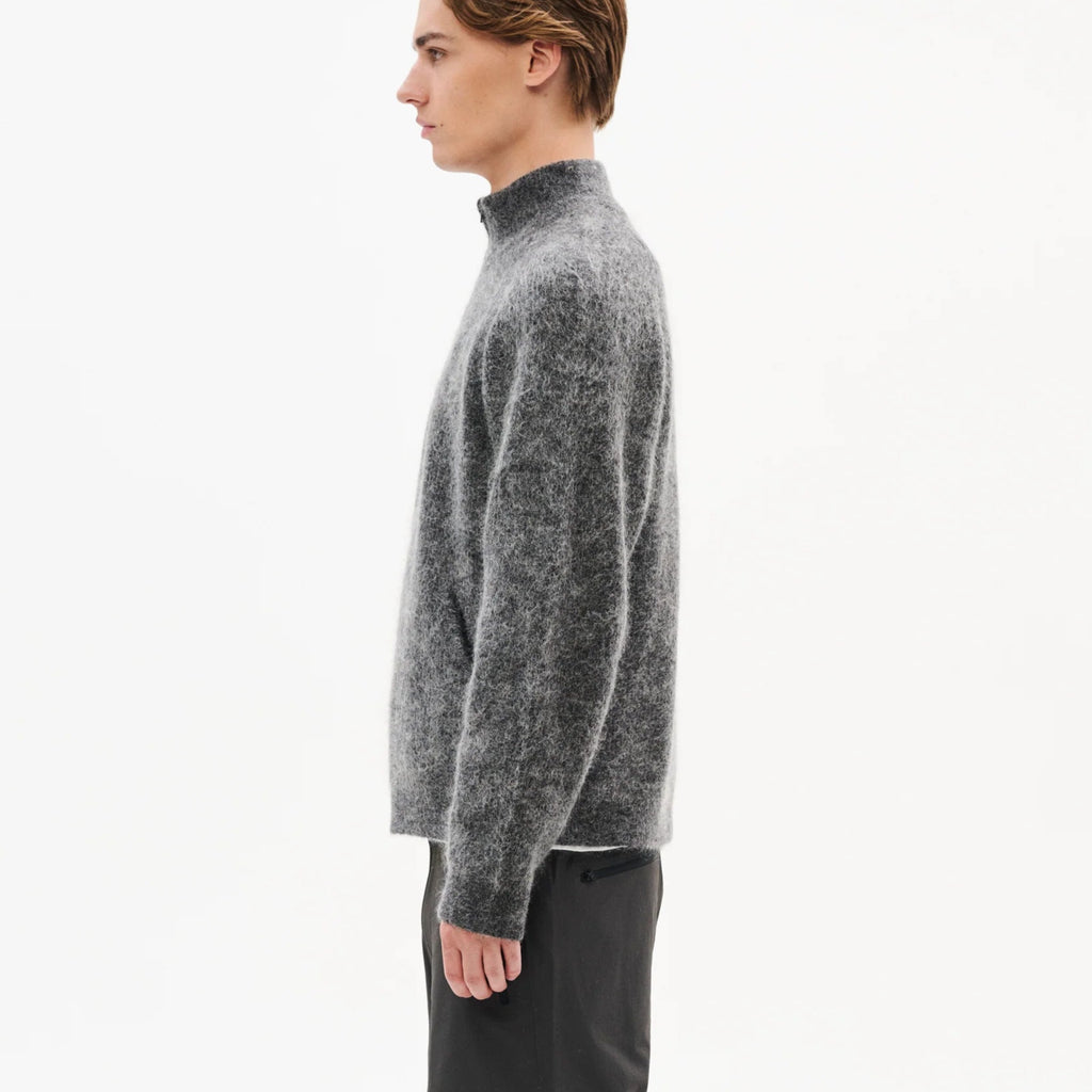 ESSENCE MOHAIR MIXED KNIT TOP [2 COLORS]