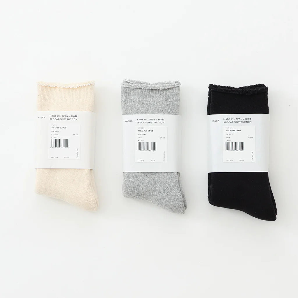 Cotton Pile Socks [3 COLORS]