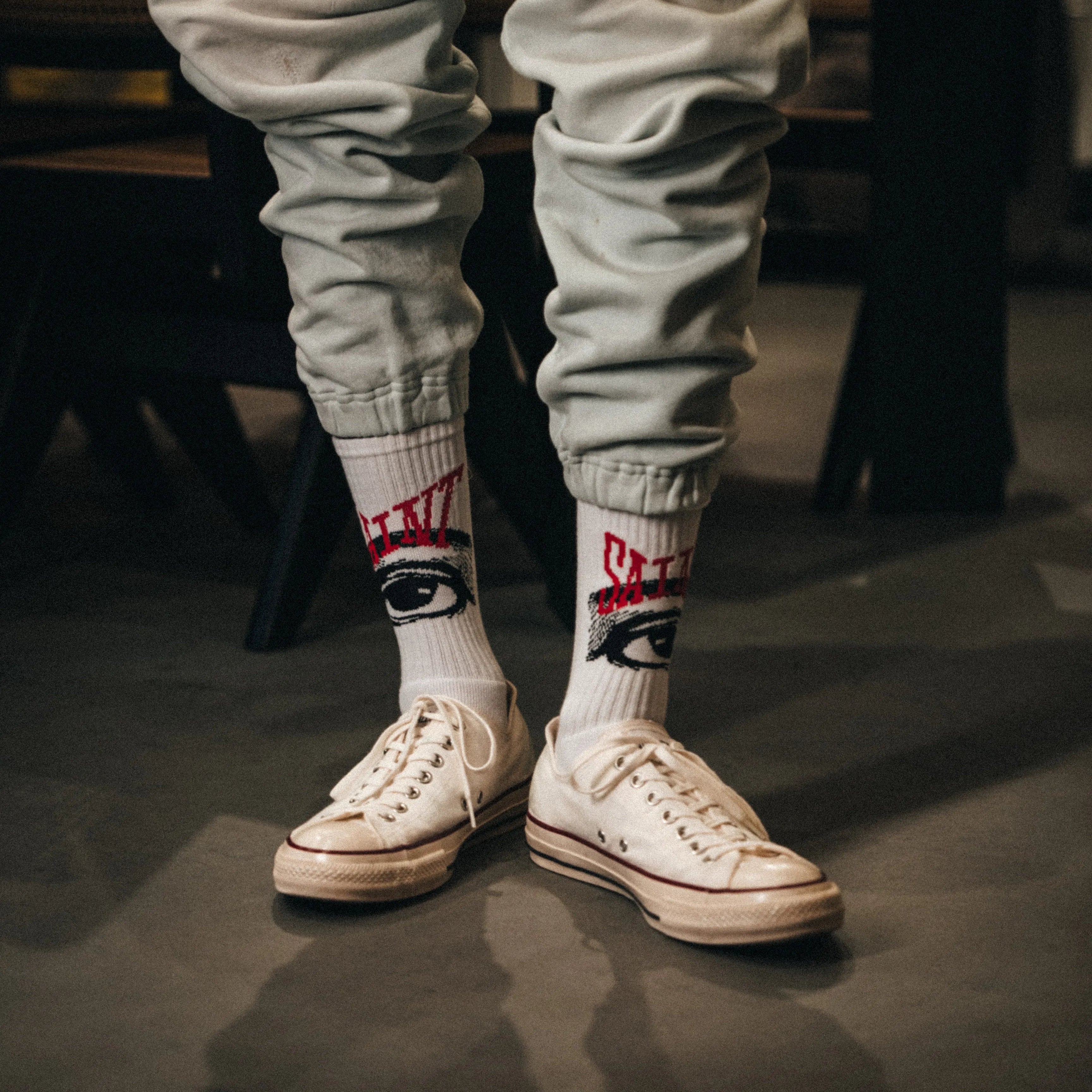 SM-MK1-0000-107/SOCKS/EYE/WHITE