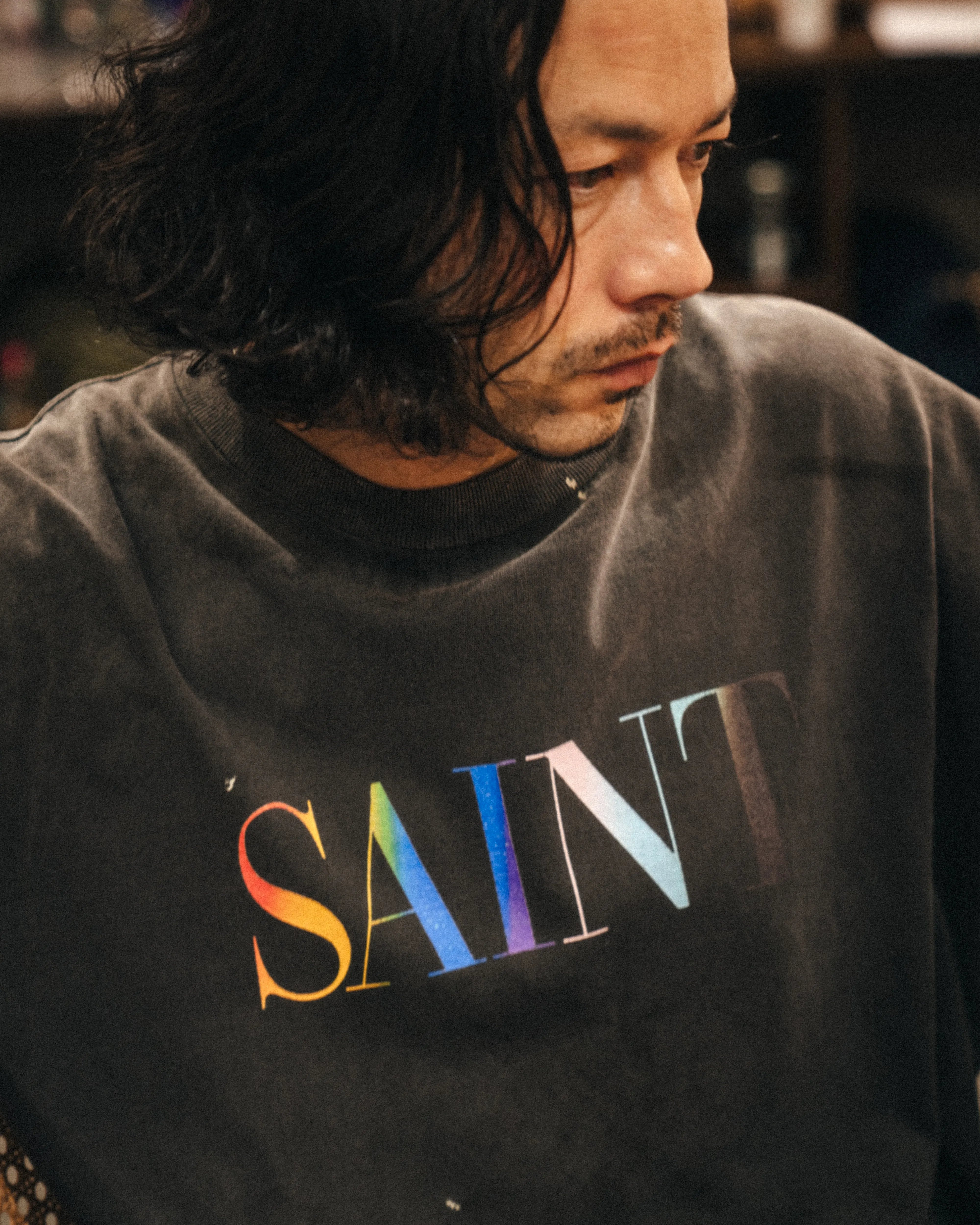 SM-MK1-0000-019/LS T-SHIRT/SAINT/BLACK