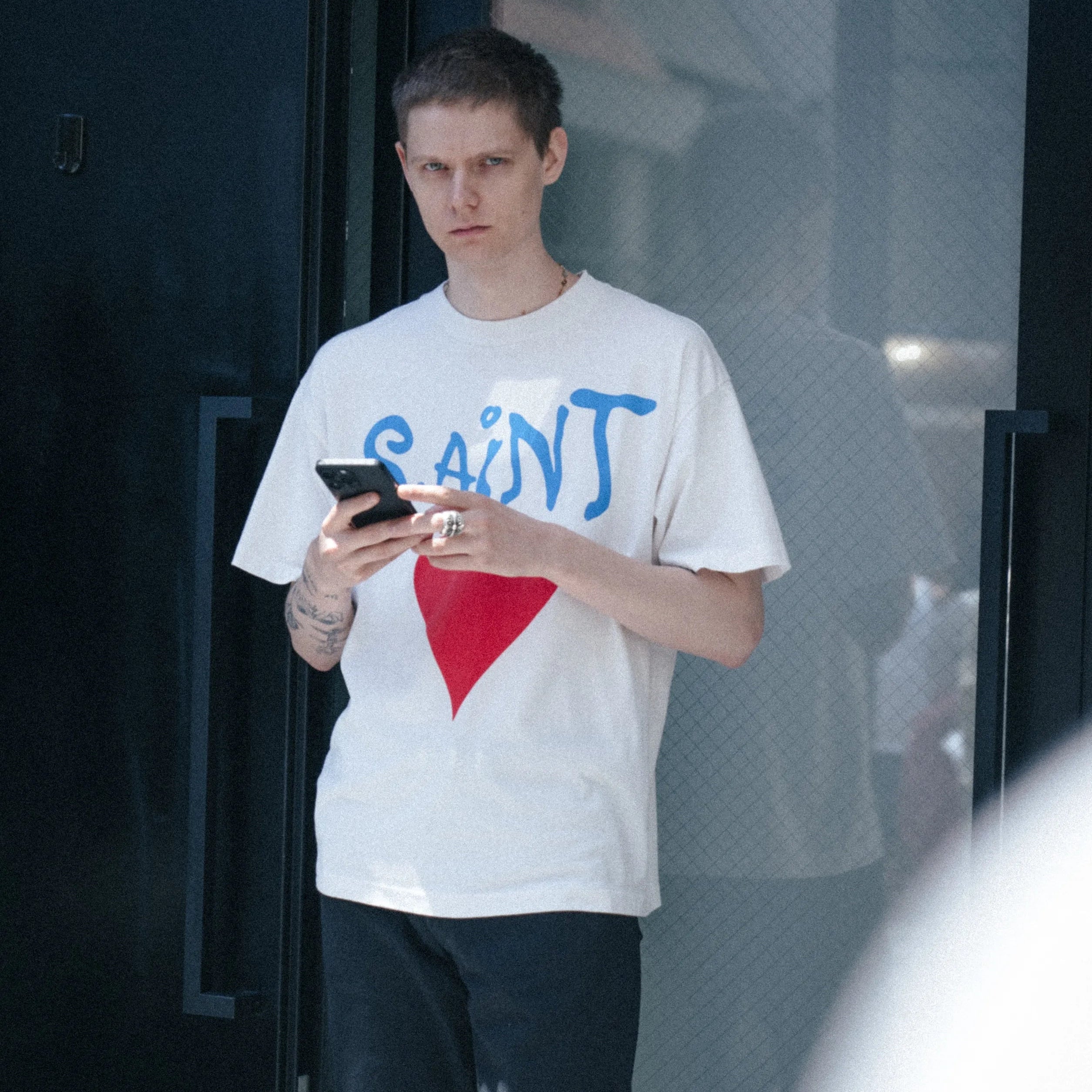 SM-MK1-0000-011/SS T-SHIRT/DEEP/WHITE
