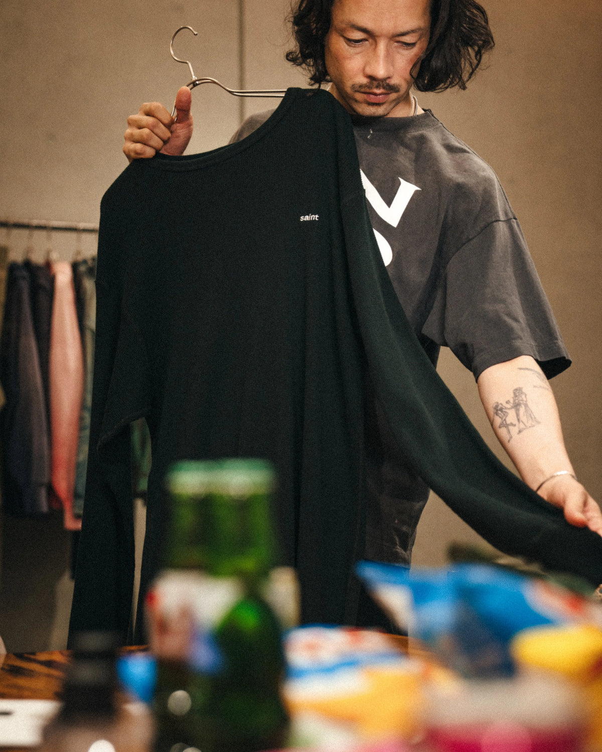 SM-MK1-0000-021/THARMAL SHIRT/THARMAL/BLACK