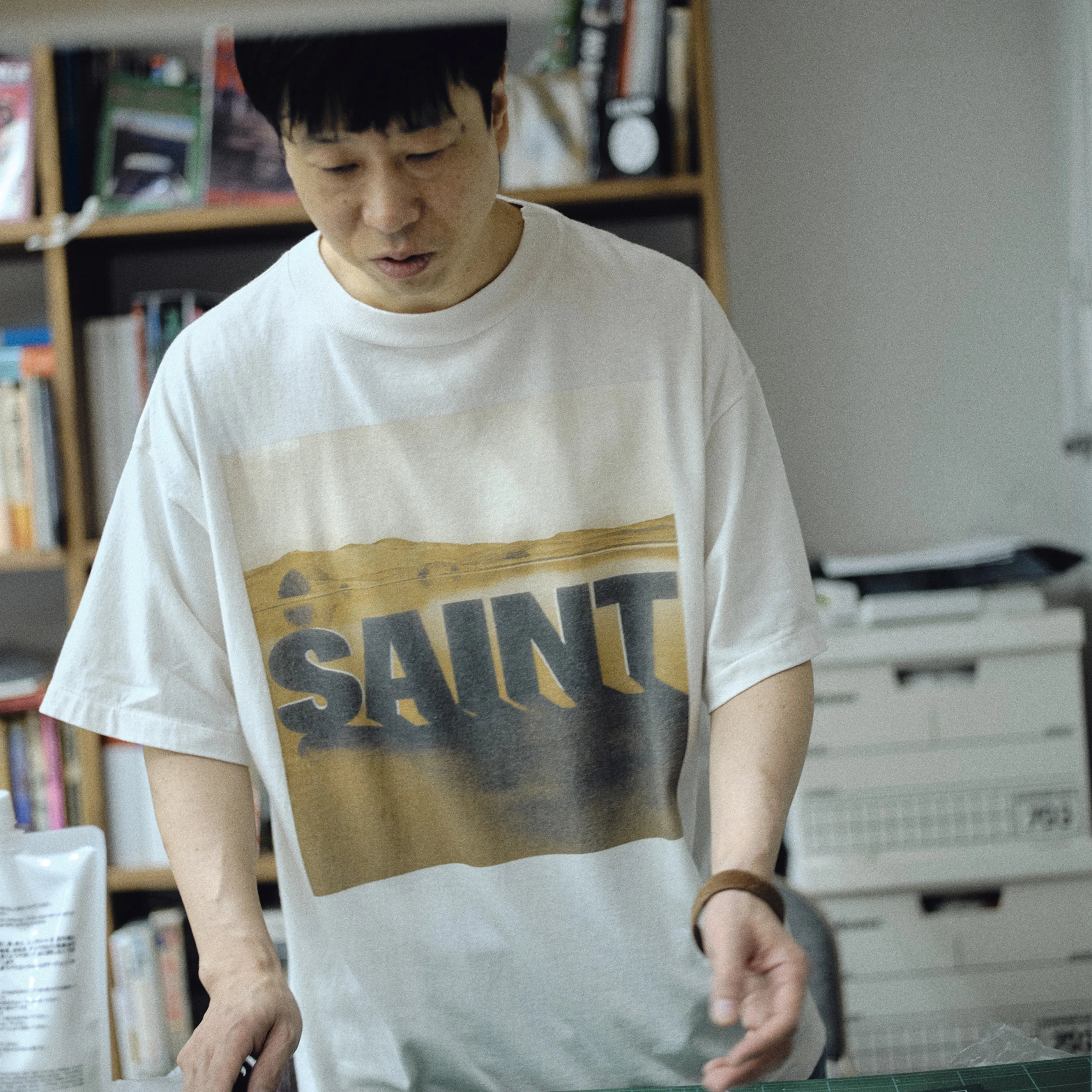SM-MK1-0000-C15/KK_SS T-SHIRT/DESERT/WHITE