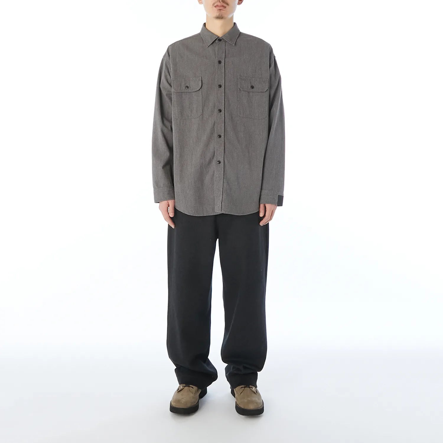 [2262-SH60-026] N.HOOLYWOOD COMPILE × BIG MAC / BLACK CHAMBRAY WORK SHIRT
