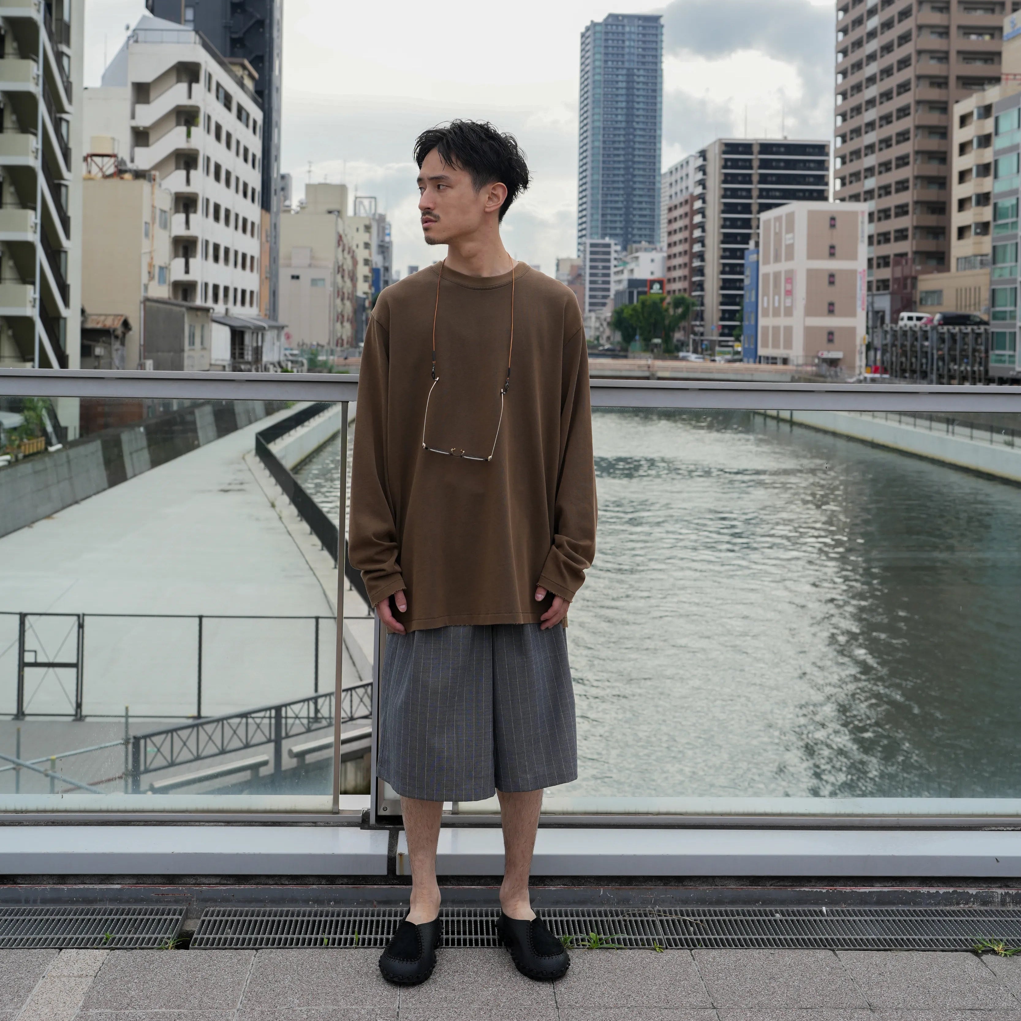 ORGANIZED BAGGY TEE LS / COTTON JERSEY [3 COLORS]
