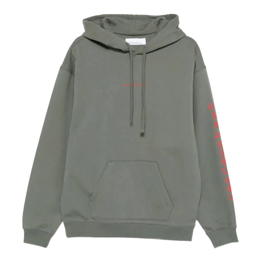 Loose Fit Hoodie Pigeon Print