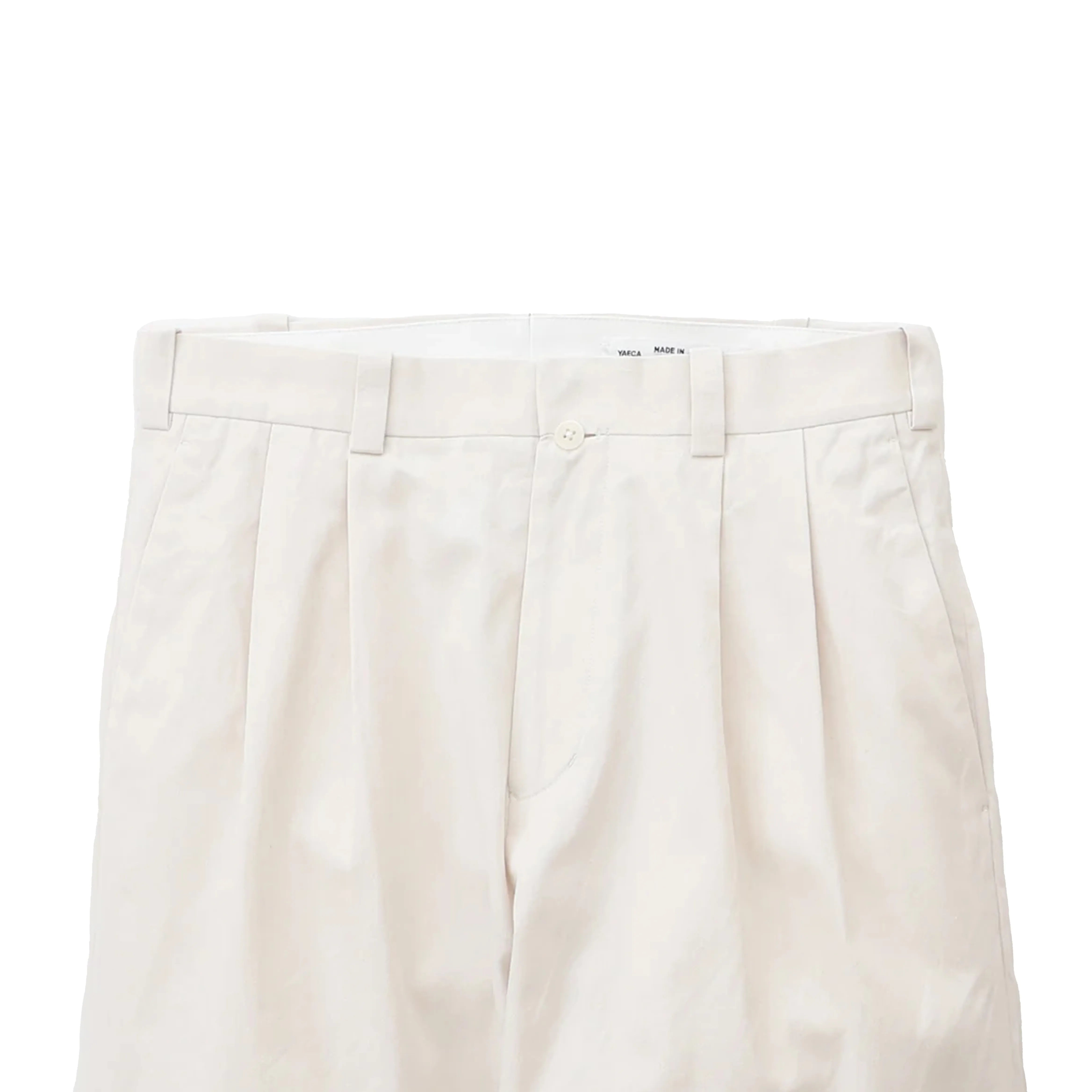M チノパンツ ツータックストレート Chino Trousers, Two-Tuck Straight