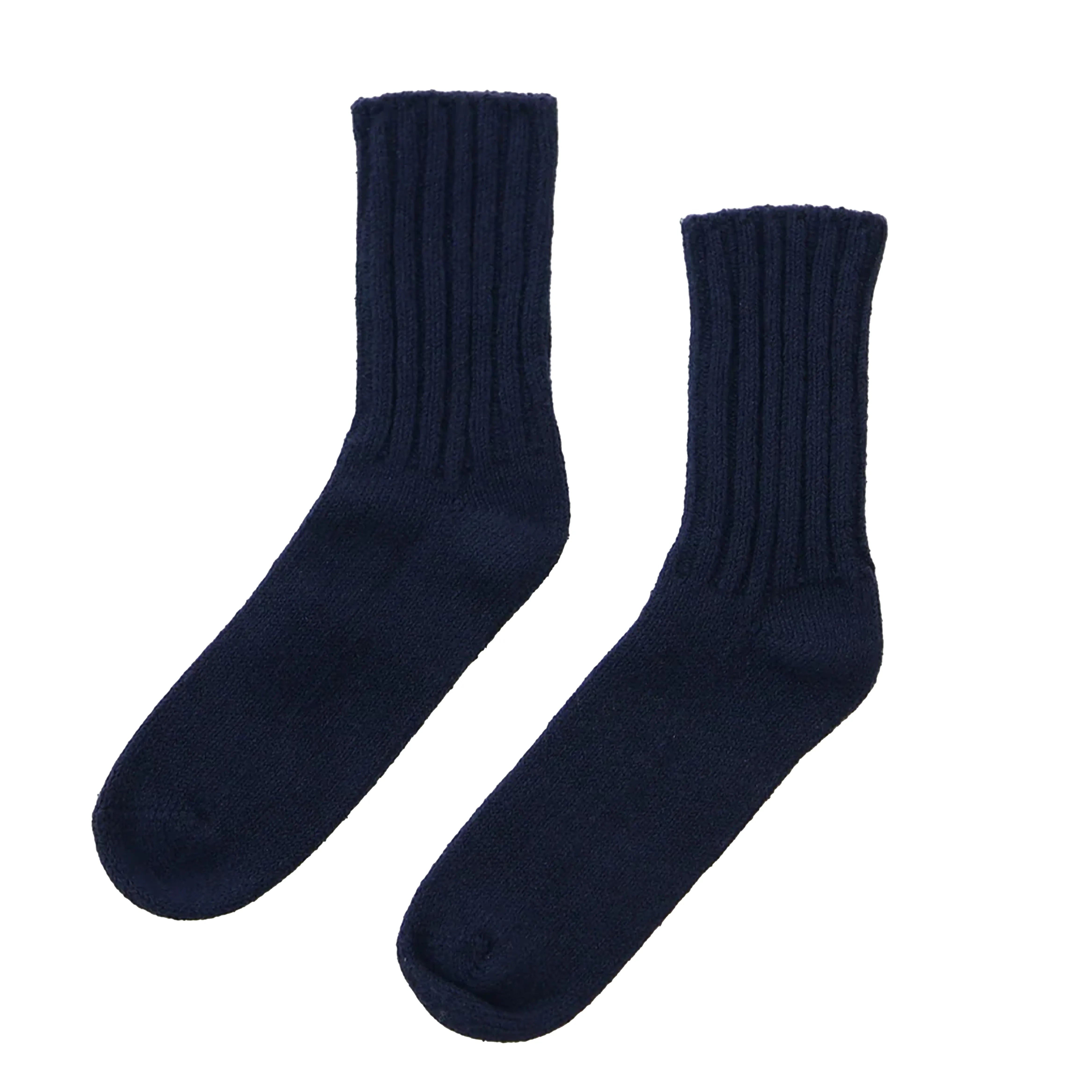 U コットンシルクリブソックス Cotton Silk Rib Socks