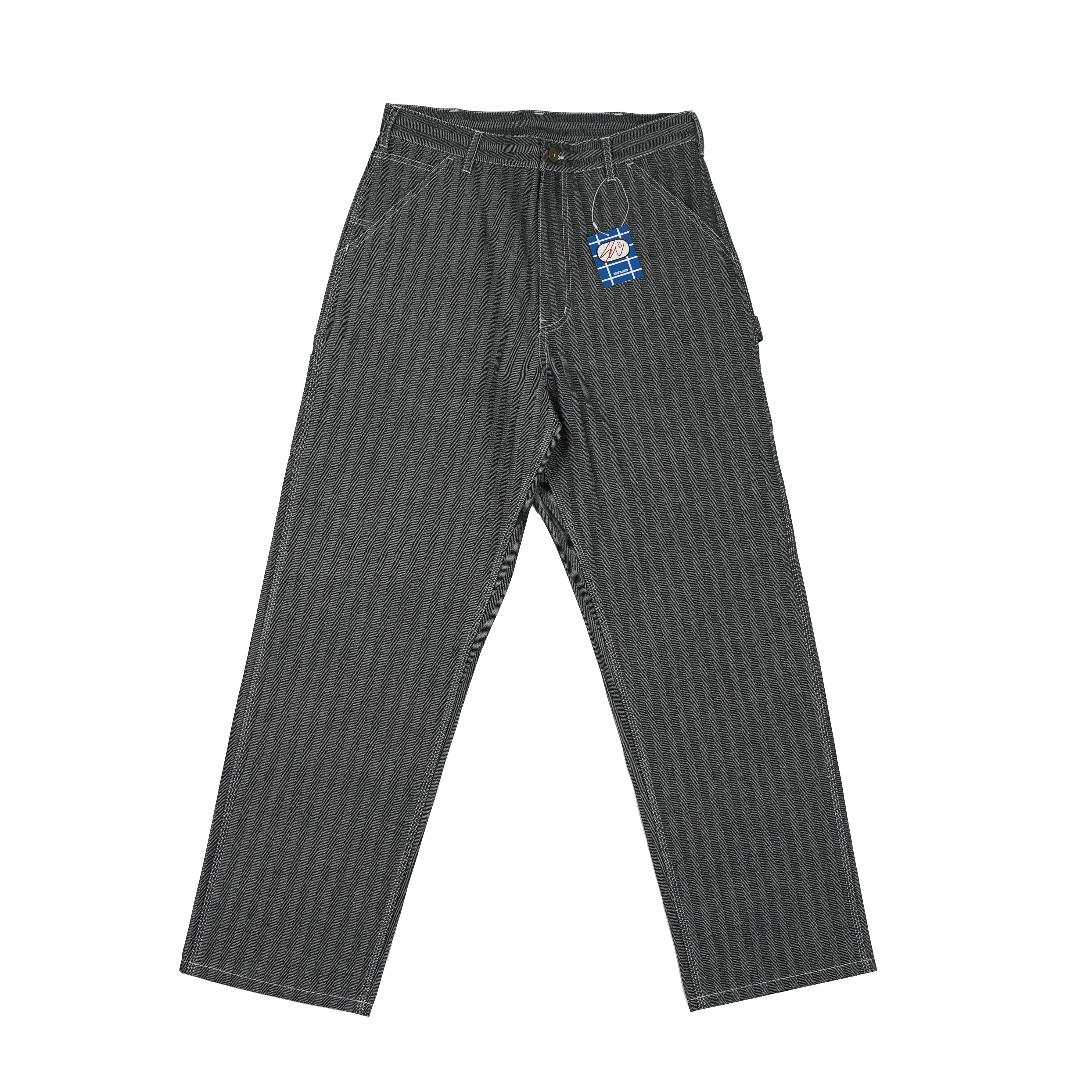 HERRINGBONE DENIM CARPENTER PANTS