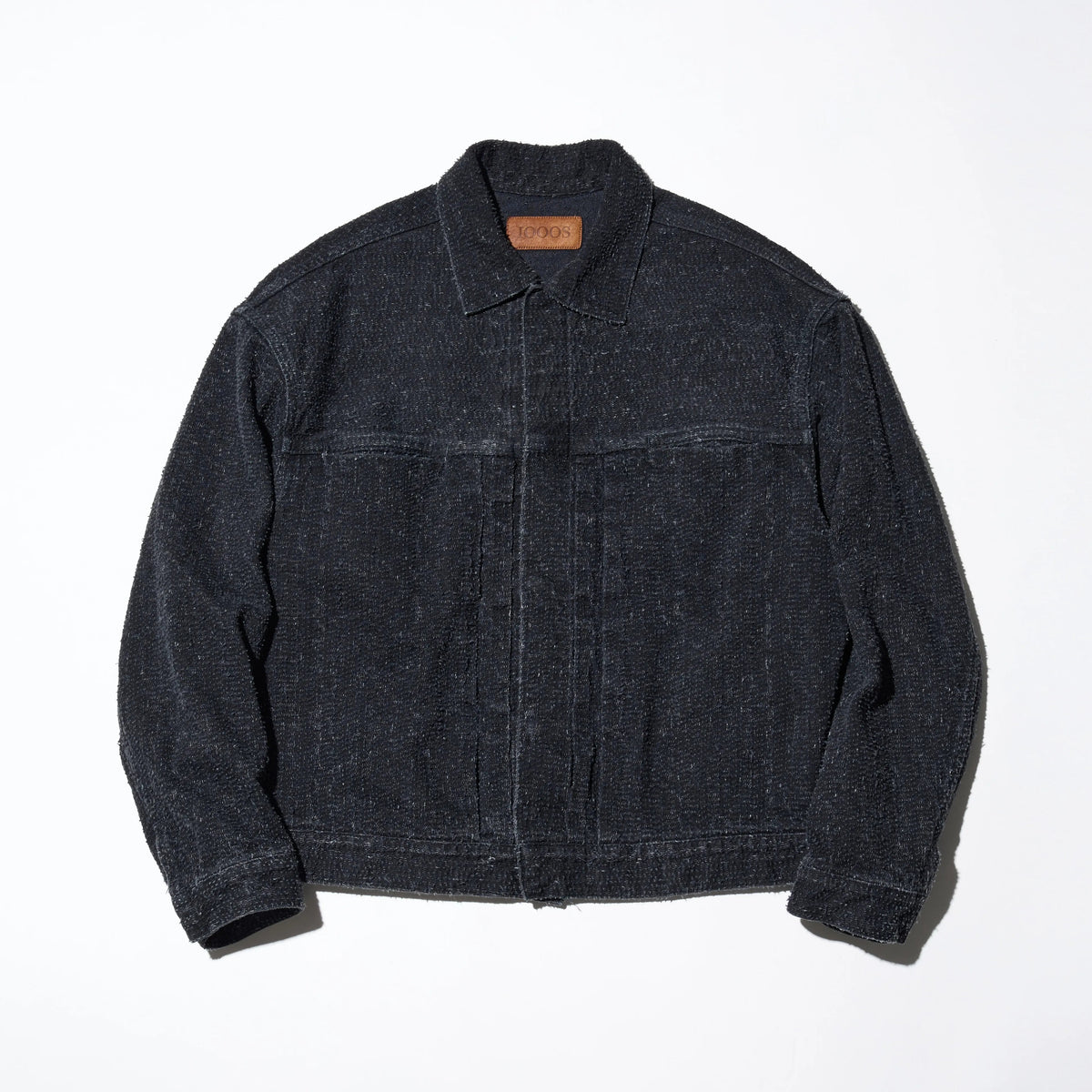 DAZZLE DENIM PLEATED JACKET